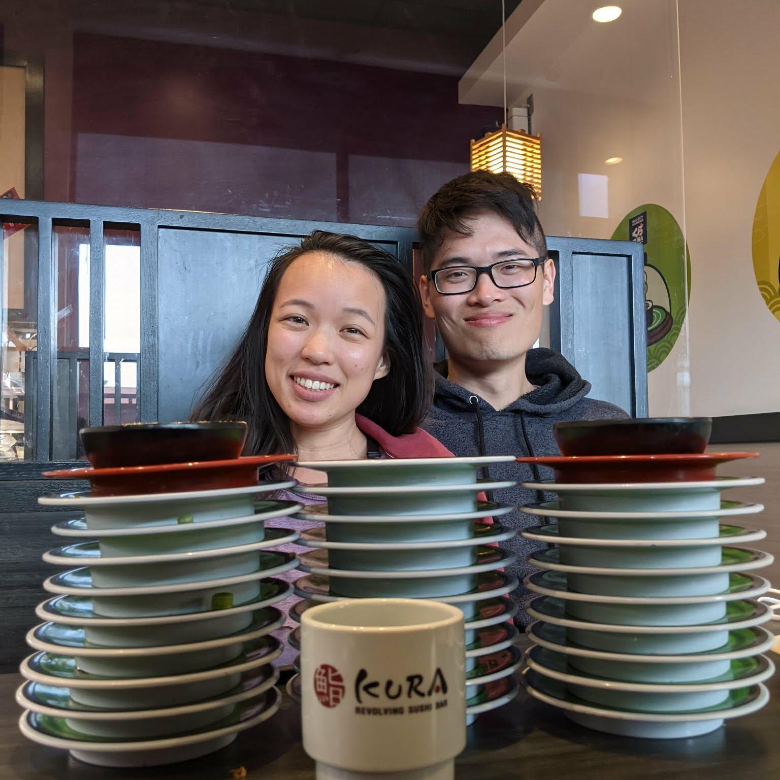 Demolishing plates at Kura, San Diego. 02/2022