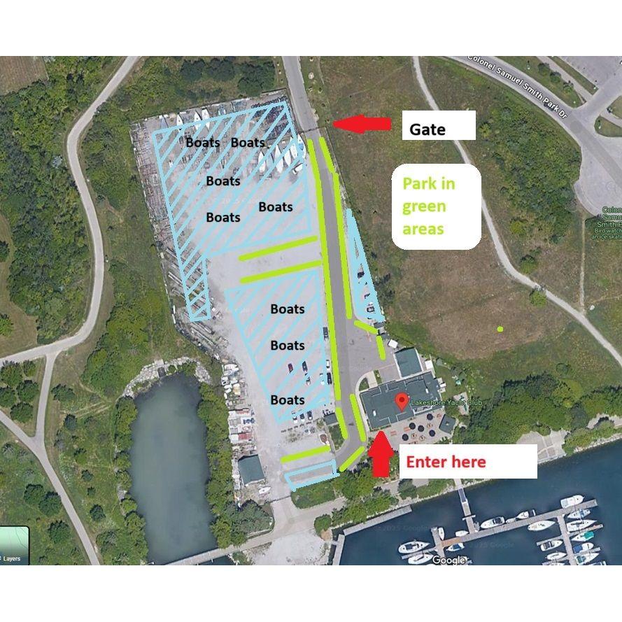 Parking map for reception