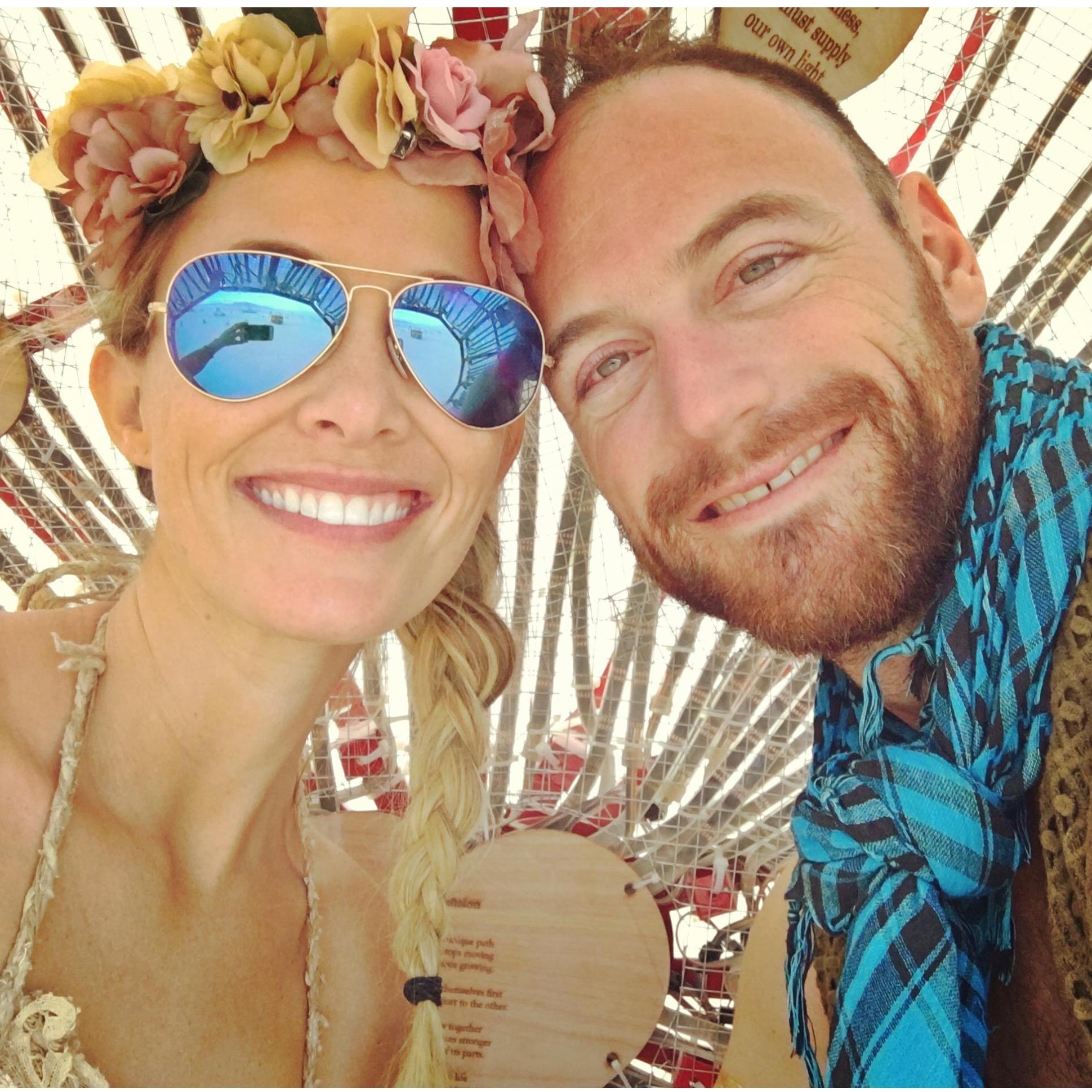 On our first date in the desert.