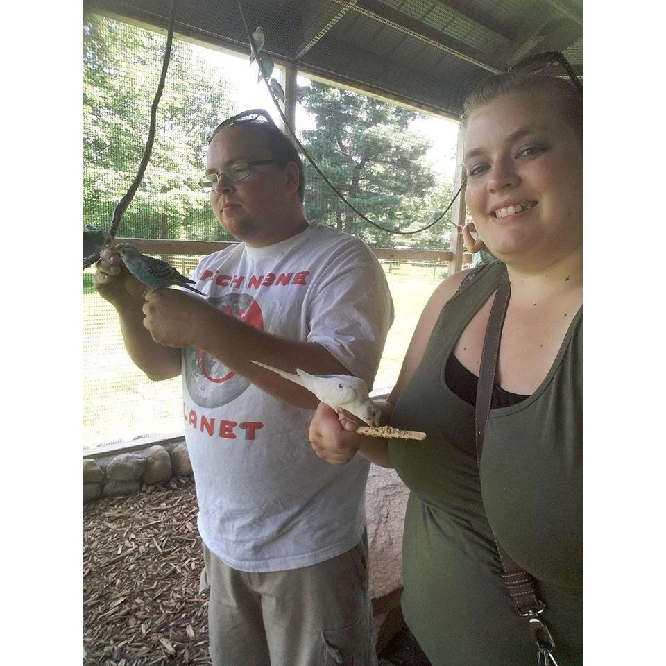 Feeding the birdies in Minocqua