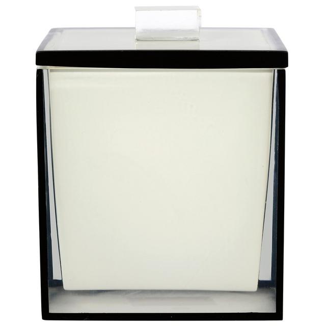 Creative Bath White/Black Jar