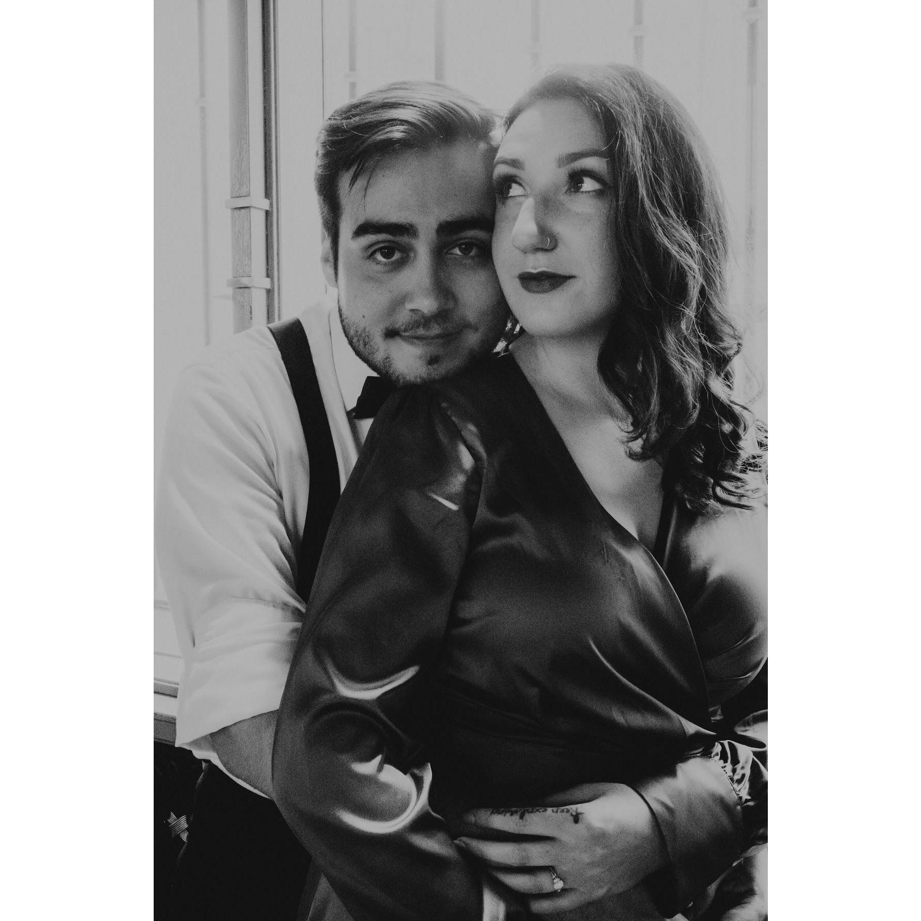 engagement photoshoot, los angeles union station