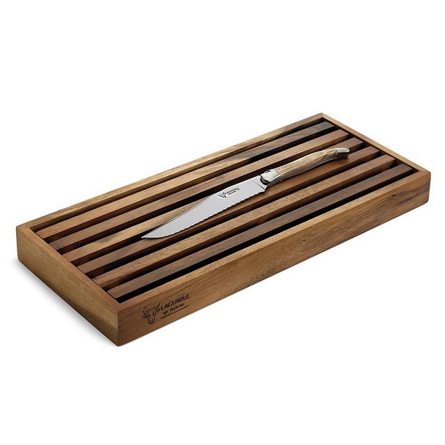 Laguiole en Aubrac Olivewood Bread Knife & Board