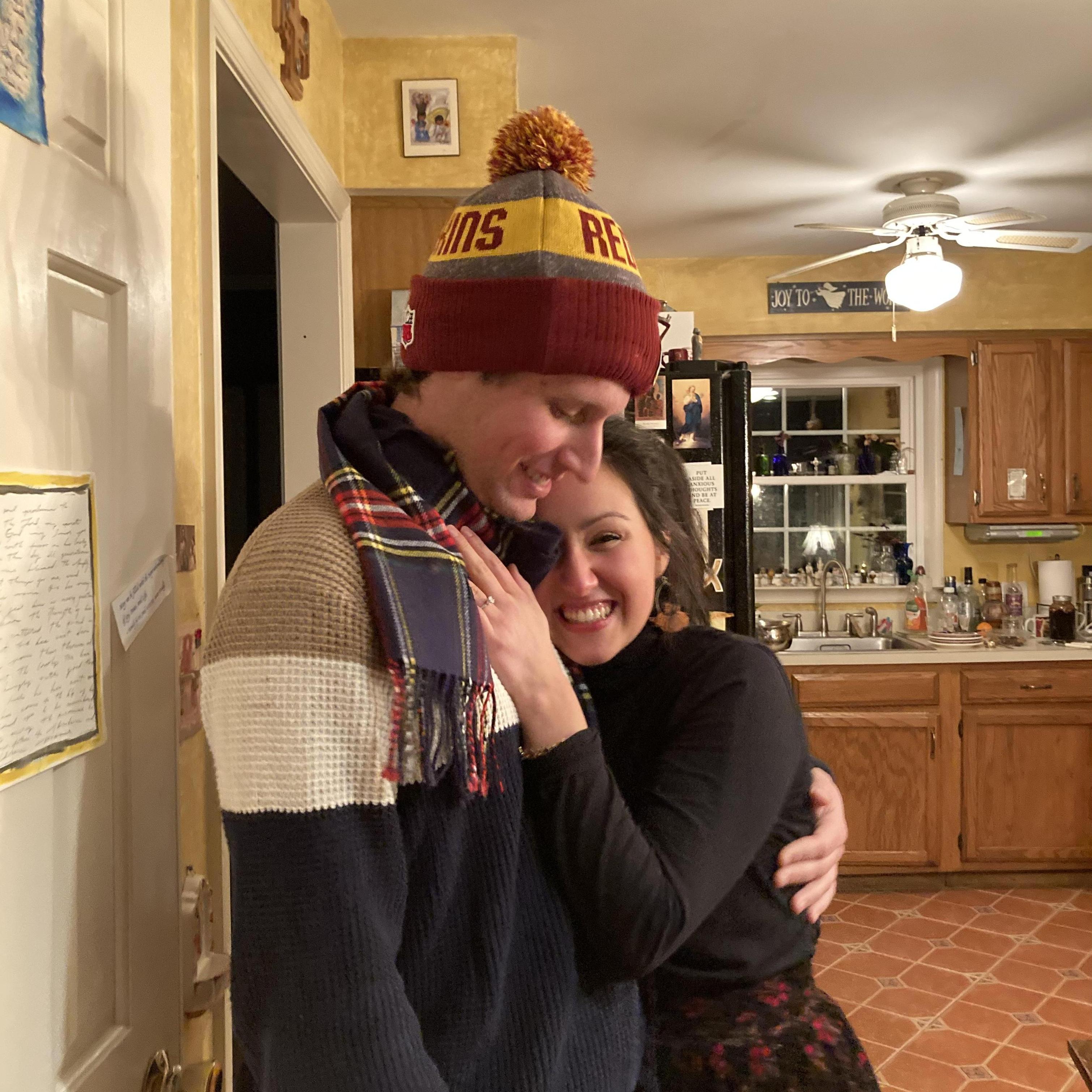 Snapped right after James proposed—the first time in my life that someone successfully surprised me..