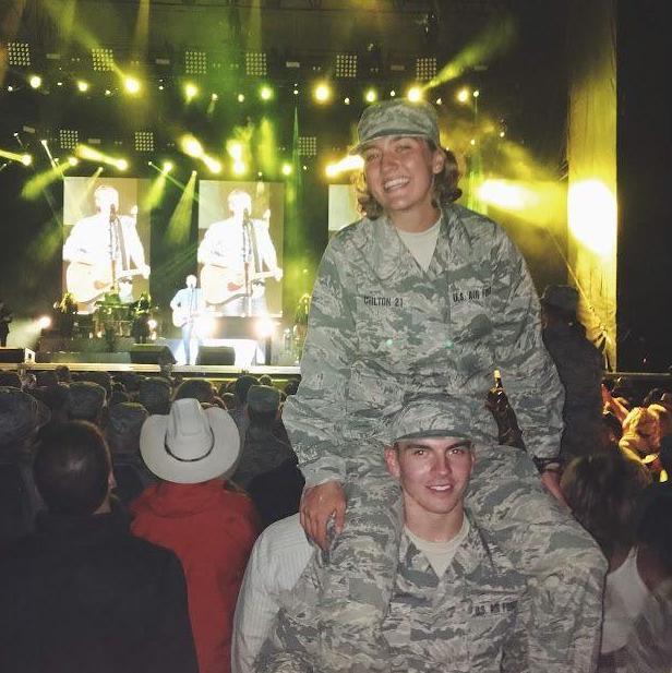 Freshman year at the academy a group of us went to the Blake Shelton concert they had at the football stadium.