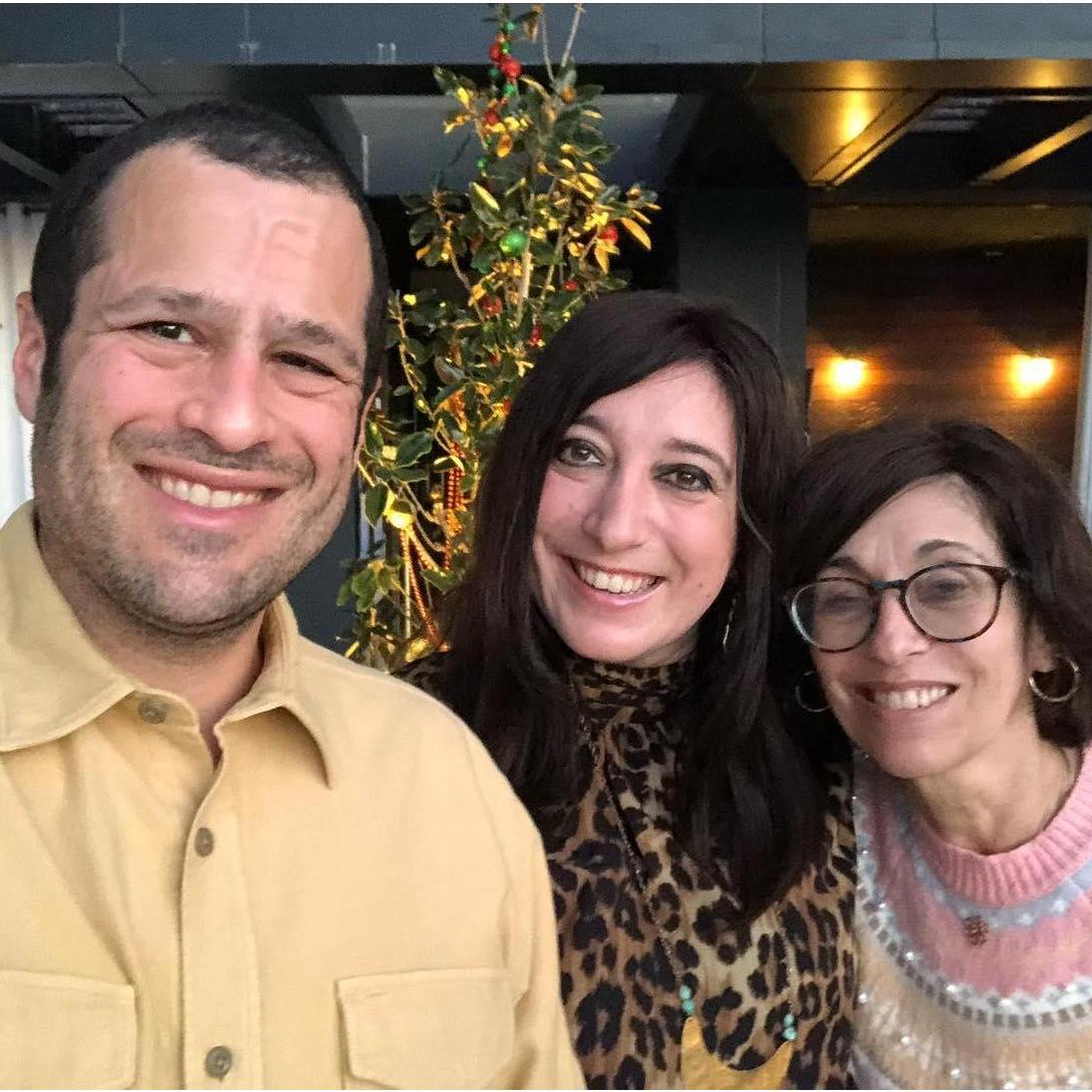 Dinner out with Jordan's mom.