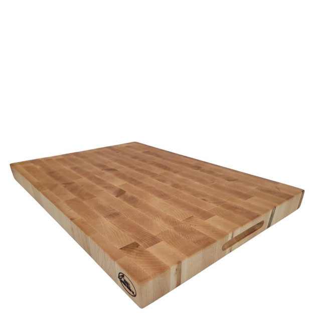 20x14x1.5" Maple End Grain Board with Feet and Groove