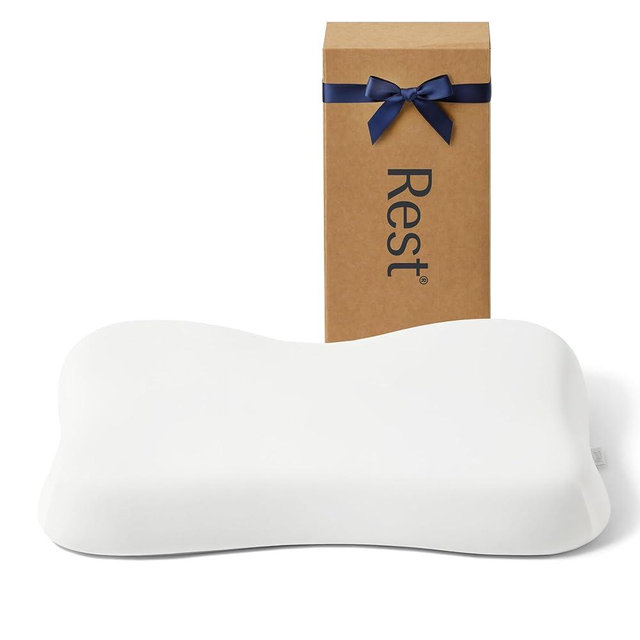 REST® Evercool® Cooling Pillow, Instant Cool-to-Touch Shell Fabric & Breathable Silicone Sponge Core for All-Night Temperature Regulation & Ergonomic Support, High, Arctic White