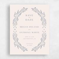 Blue Wedding Save the Date - Basel Portrait