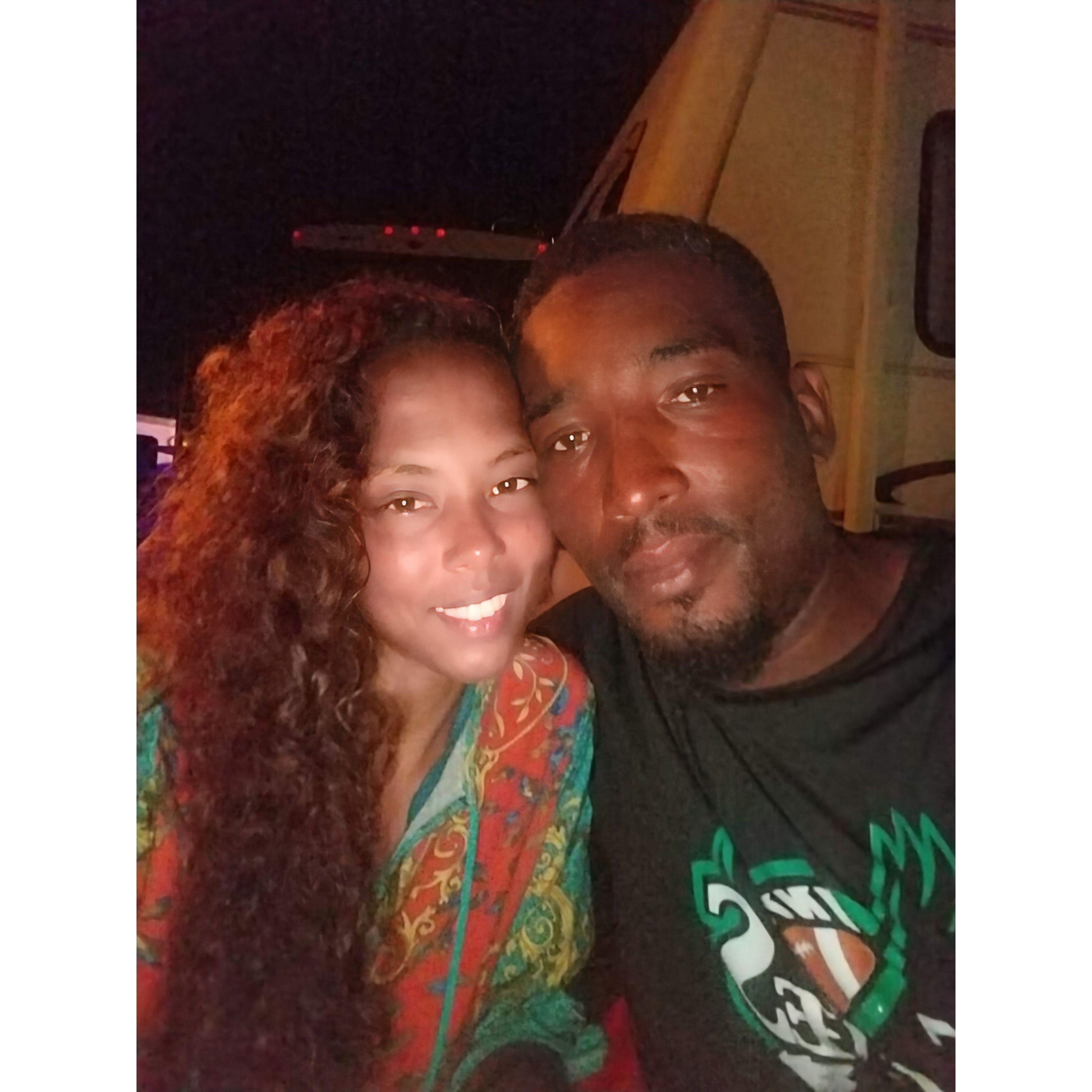 We both love the outdoors, so he took me night fishing. We didn't catch anything but feelings. LOL