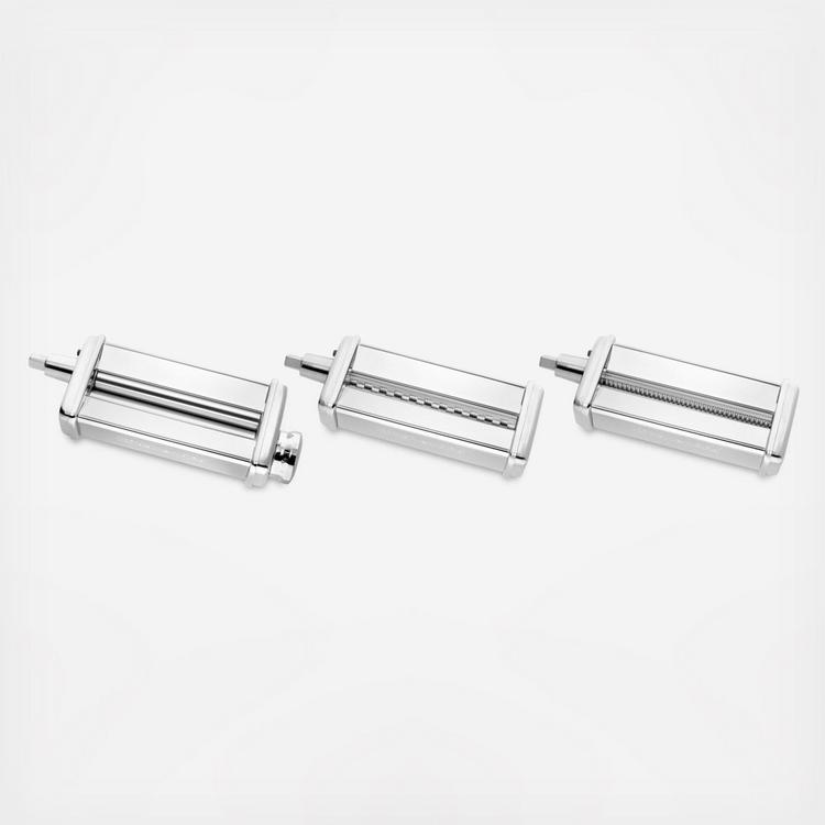 Set 3 in 1 per impastatrice, con rullo per pasta, tagliapasta e