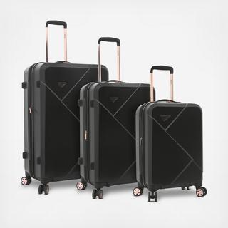 Kensie 3-Piece Expandable Hardside Rolling Luggage Set with  Sentry Lock