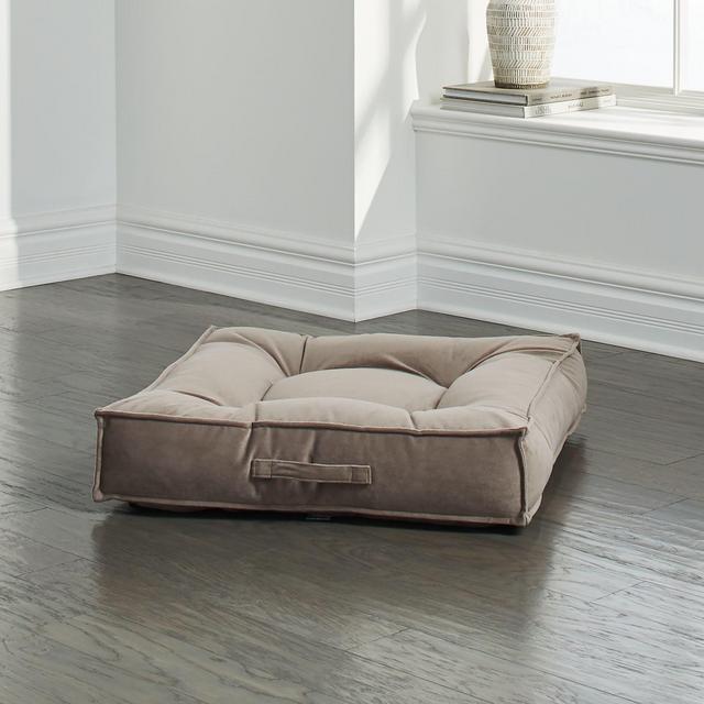 Piazza Medium Taupe Tufted Dog Bed