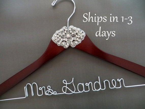 Mrs. Allegra wedding dress hanger
