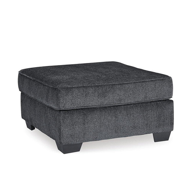 Signature Design by Ashley Altari Modern Square Oversized Ottoman, Dark Gray