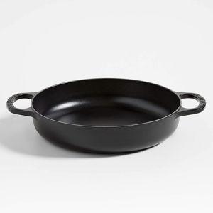Le Creuset Signature 11" Thyme Enameled Cast Iron Everyday Pan + Reviews | Crate & Barrel