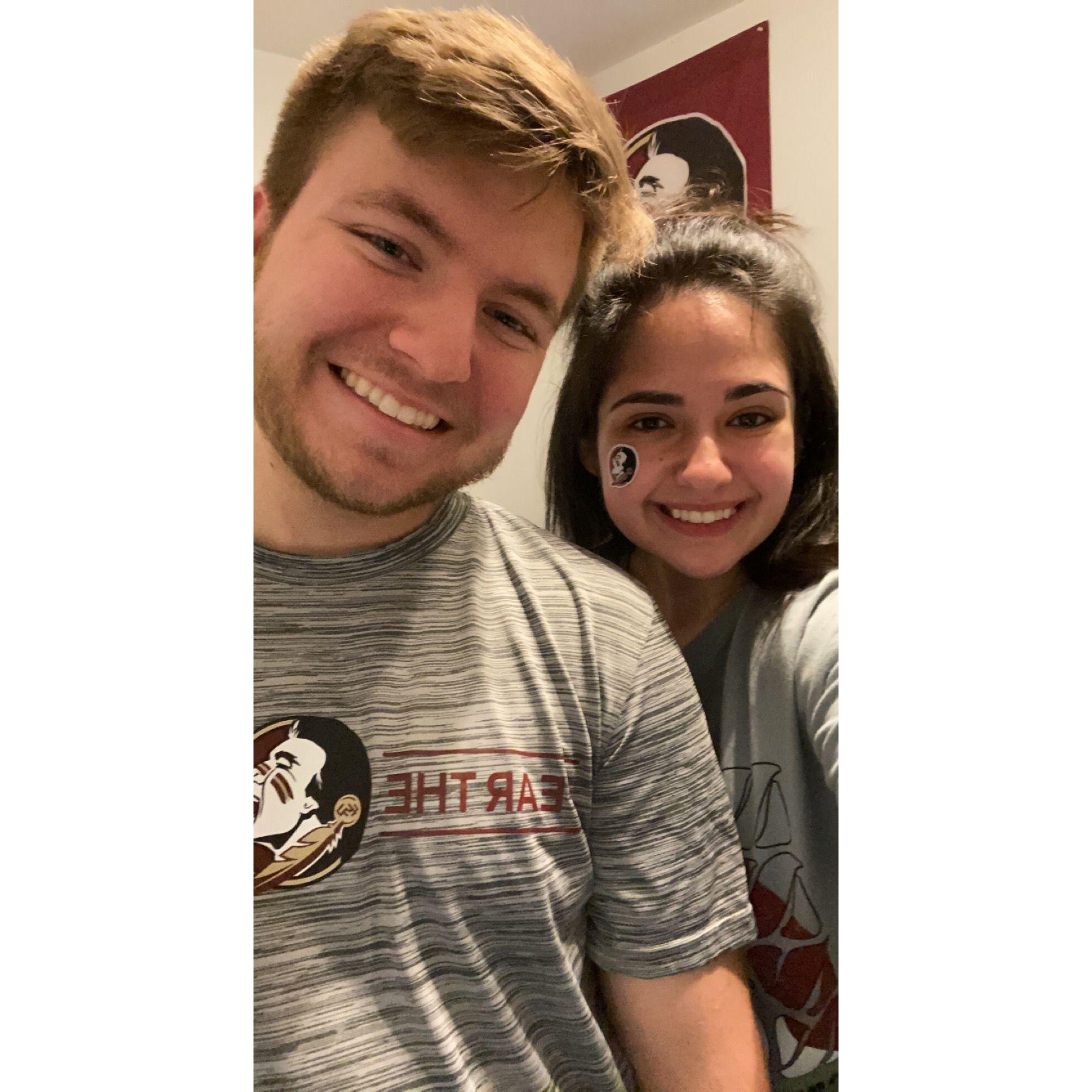 Long distance was not ideal, but we made the most of it <3 First visit to Jack at FSU & Claudia's first football game!