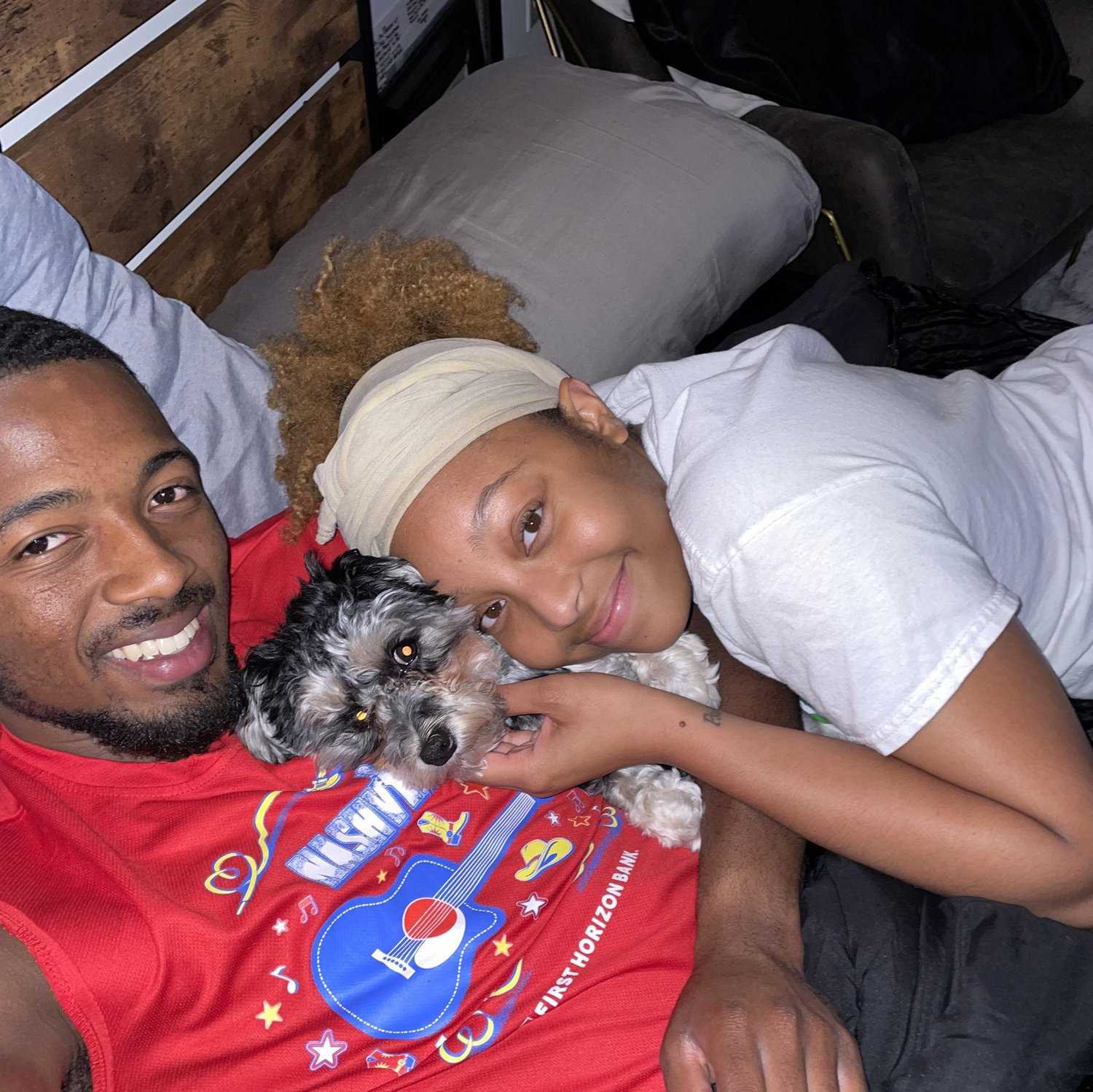 With our fur baby, Royalty