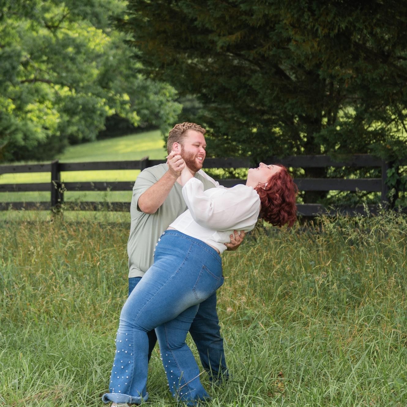 Can you tell I was terrified to do this dip? Haha! Wesley did AMAZING!