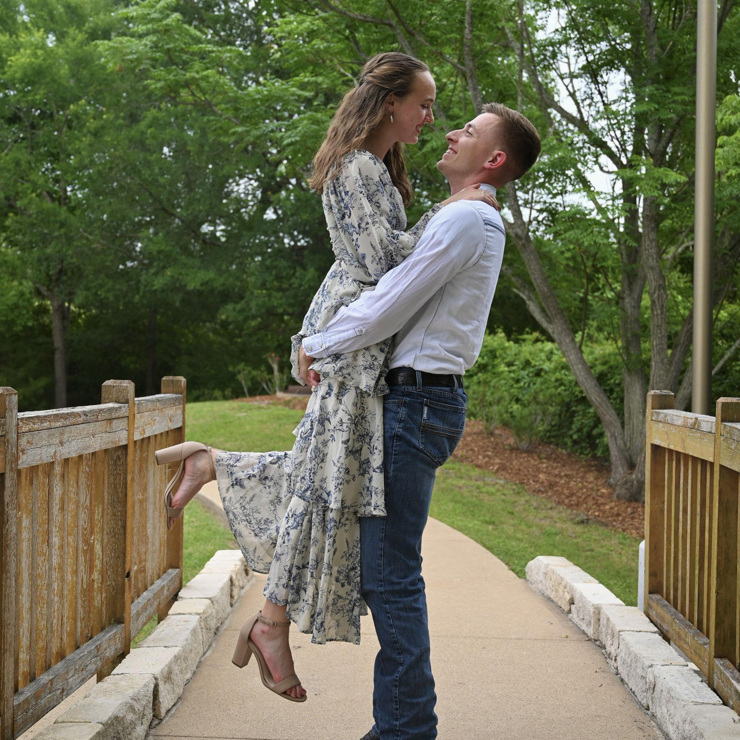 Jackson and Zoe's 2 year anniversary pictures at the Bush Library