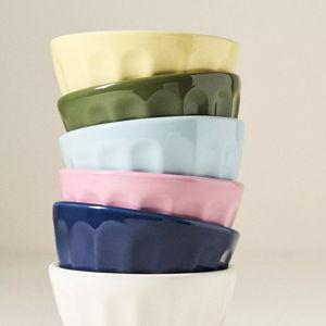 The Latte Stoneware Nut Bowls, Assorted Set of 6: Amelie Edition