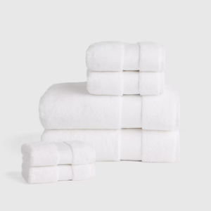 Turkish Ultra Plush Bath Towel Bundle - White