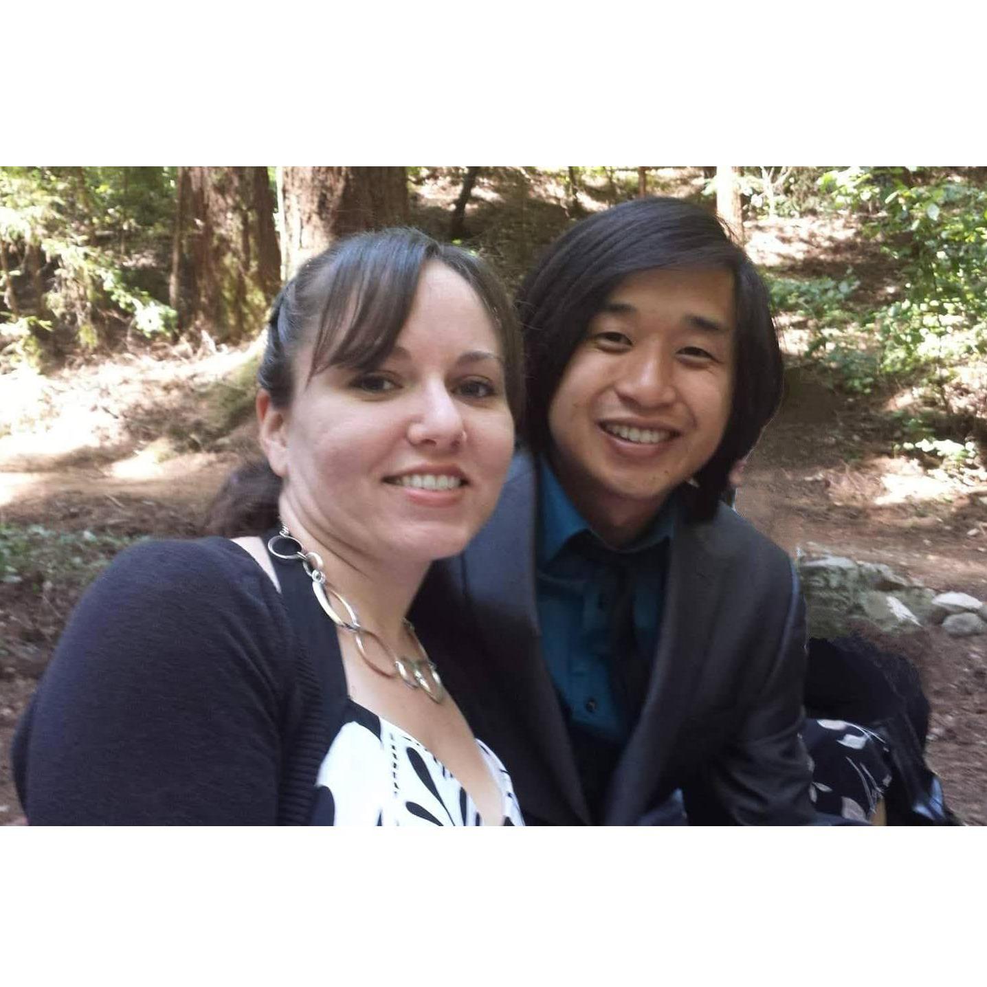 2014 - at friends Christian & Megan's wedding north of Santa Cruz, CA