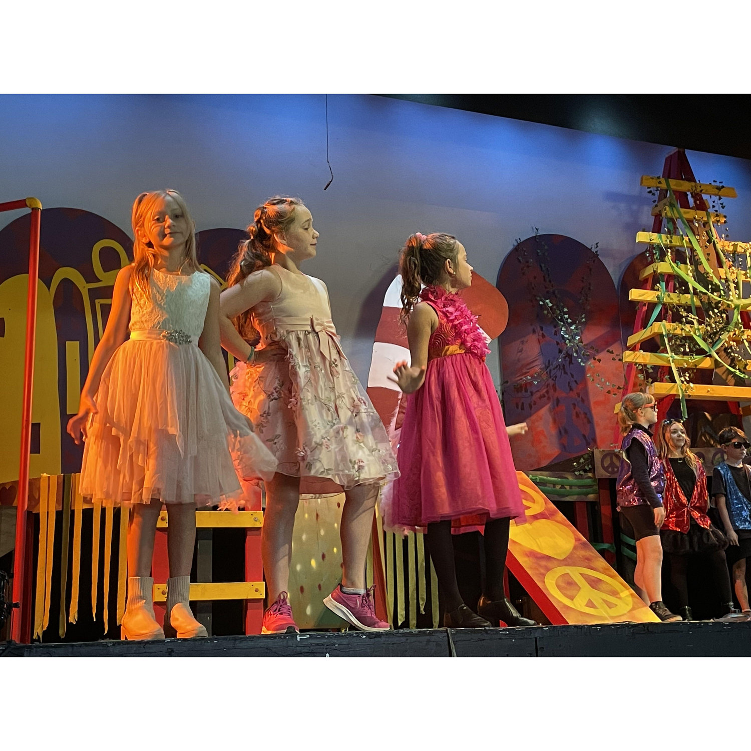 Maya playing a "bird girl" in Suessical the Musical Summer 2023