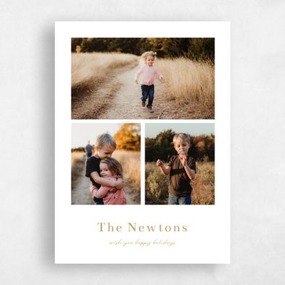 White Holiday Card - Sonrisa