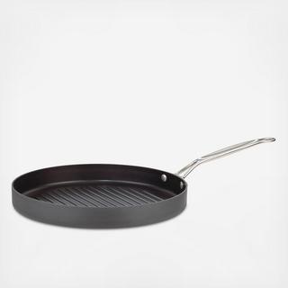 Chef's Classic Nonstick Hard-Anodized Round Grill Pan