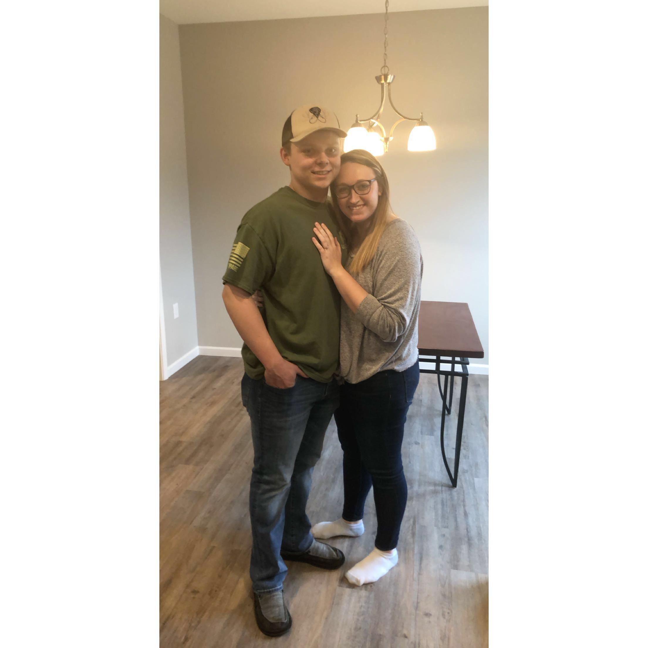 The first Photo we posted after we told everyone we were engaged
