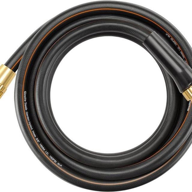 Giraffe Tools Leader Hose 2ft x 5/8", Short Water Hose Heavy Duty, Lightweight, Flexible Hybrid Hose with Swivel Handle, Male to Female Fittings