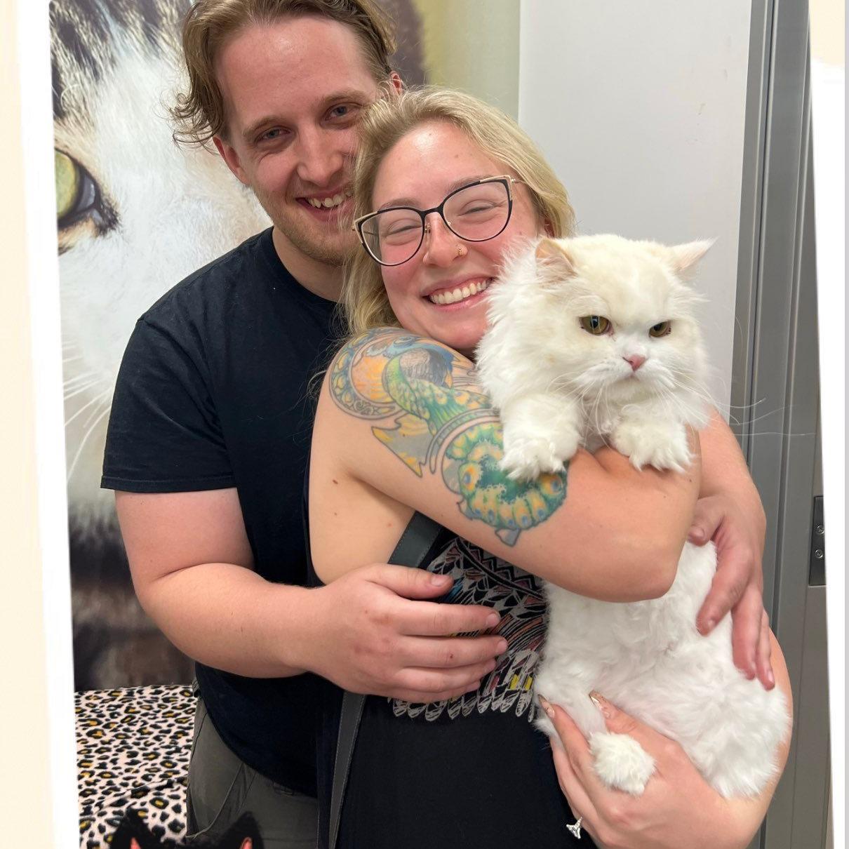 Adoption Day for our third cat, Ponyo