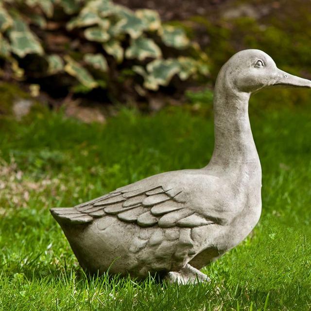 Cast Stone Concrete Duck Garden Object