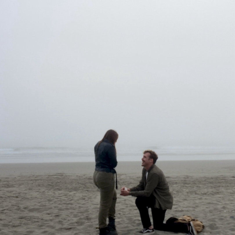 Proposal at La Push Beach, WA