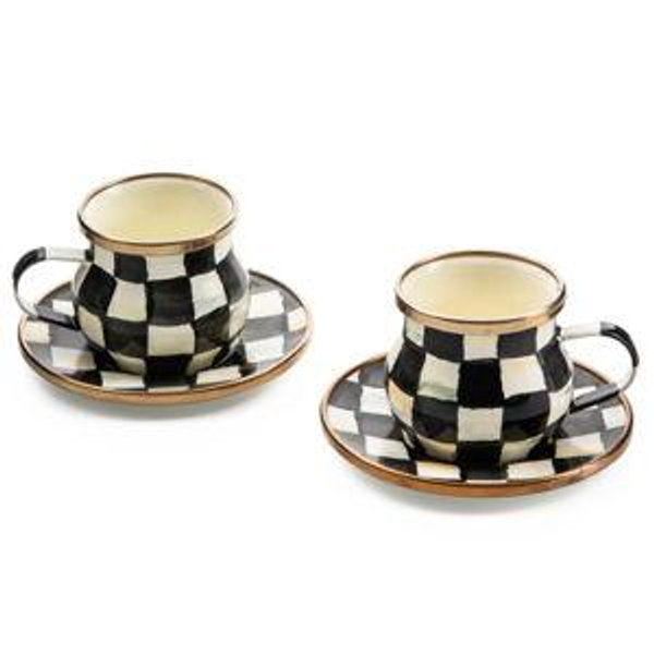 Mackenzie Child’s Espresso Cup & Saucer Set