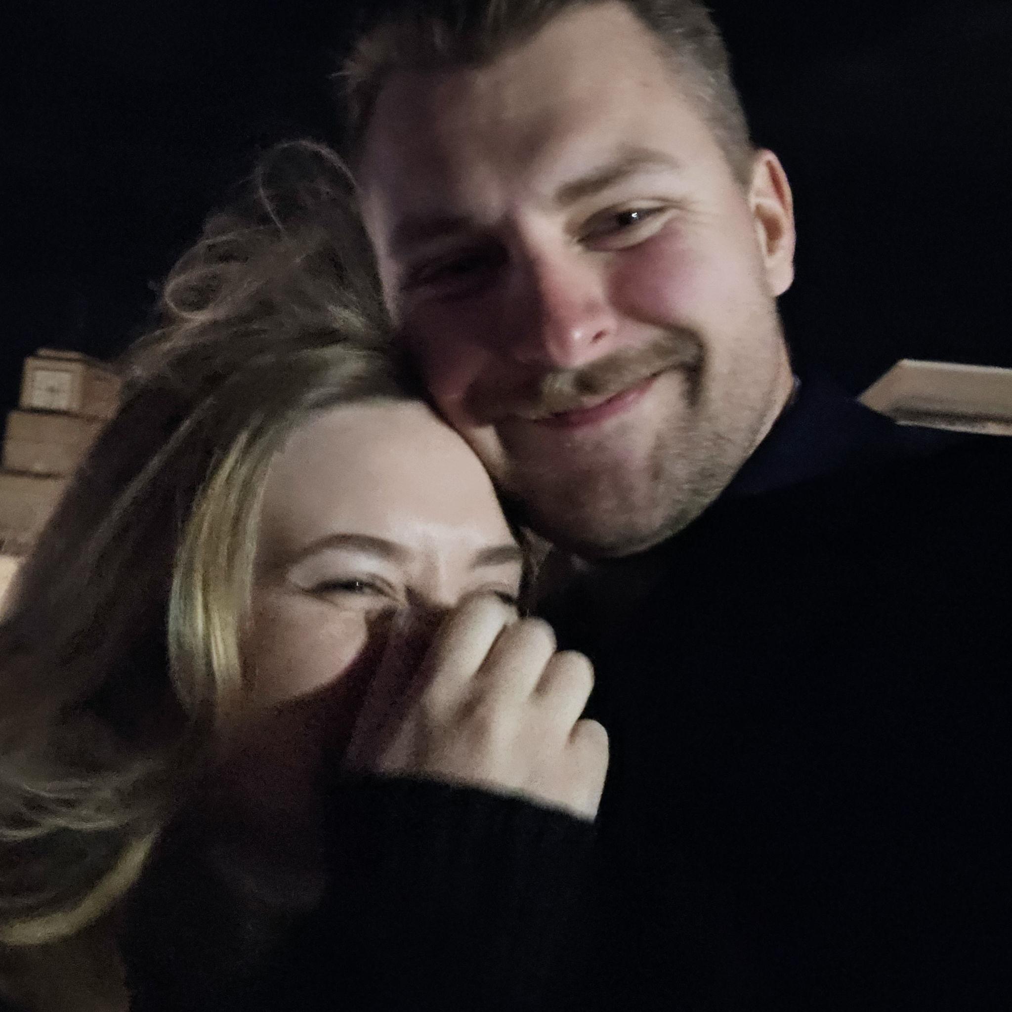 2 hours before our engagement!