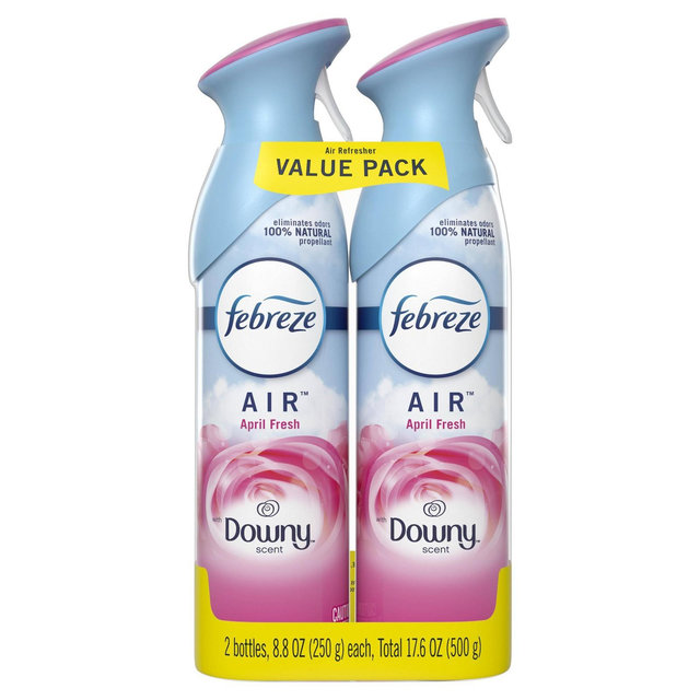 Febreze Odor-Eliminating Air Freshener with Downy Scent - April Fresh - 2pk/8.8 fl oz