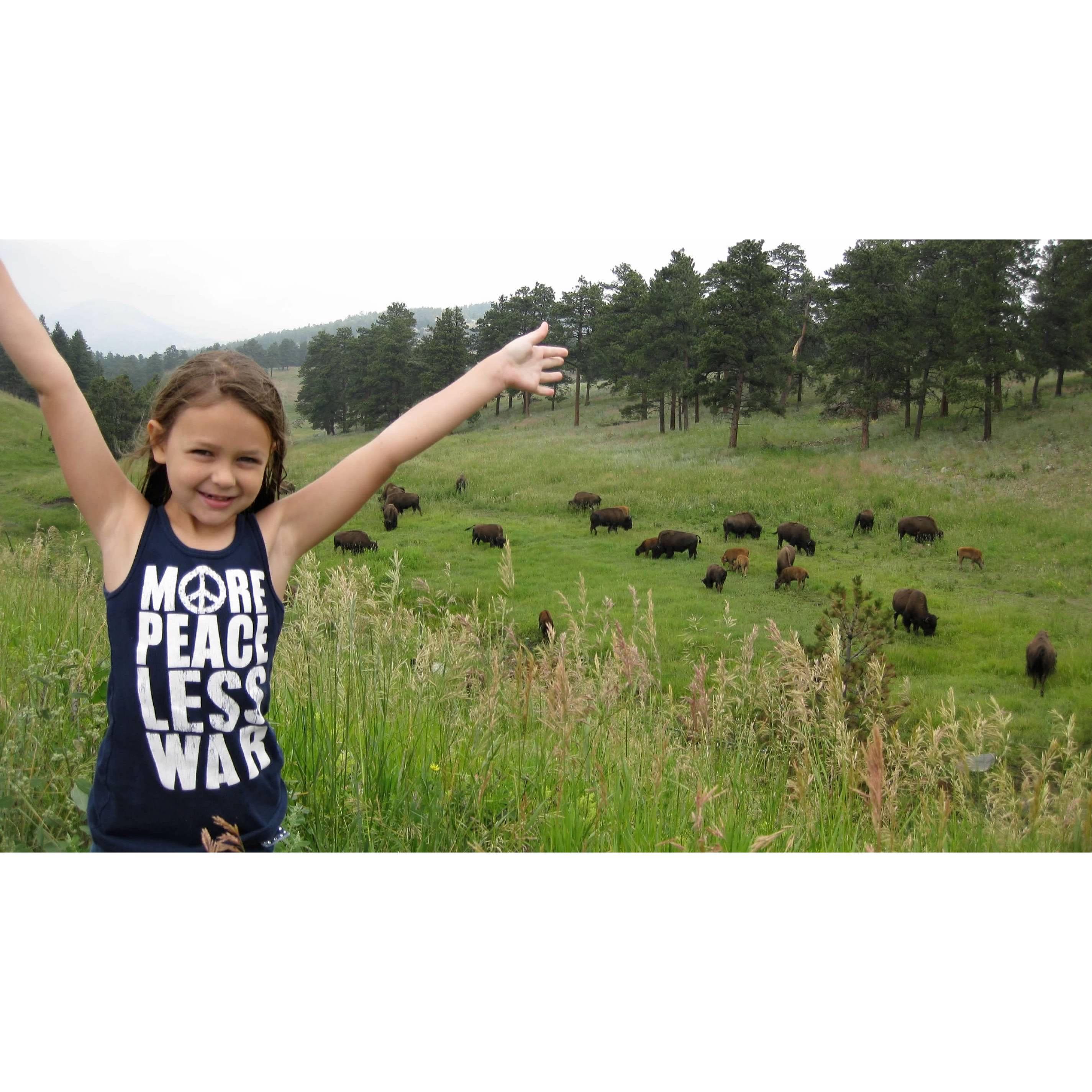 Maddie as a child in Montana