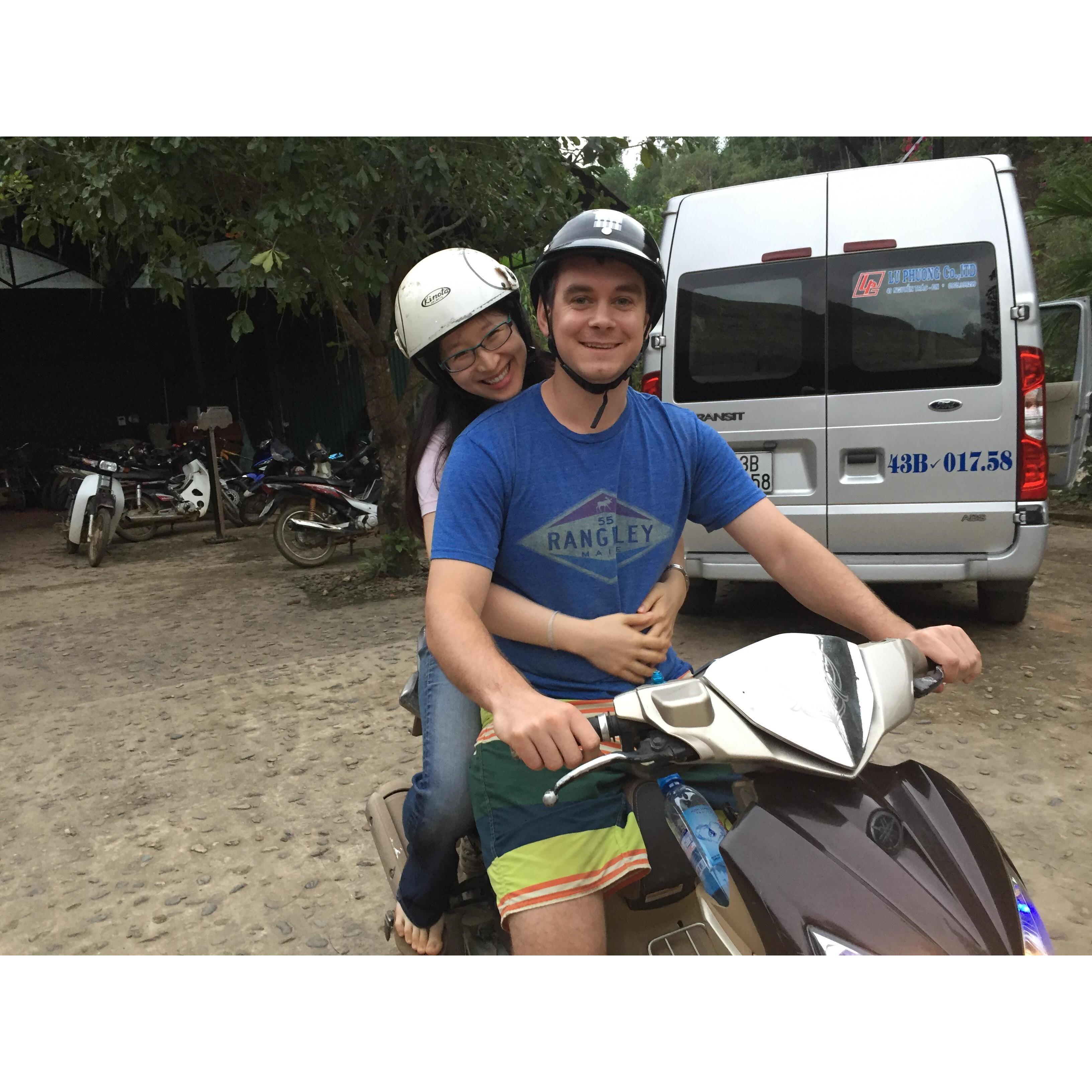 Getting ready to bike cross country in Vietnam