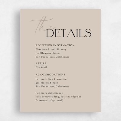 Canvas Tan, Brown Wedding Enclosure - Santiago