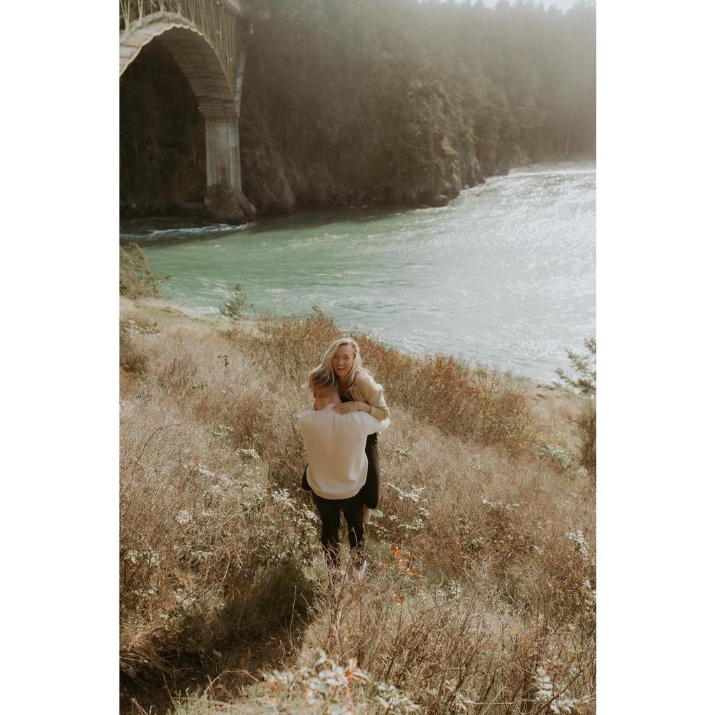 Engagement pictures at one of our favorite places in Washington - Deception Pass!