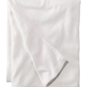 Maine Twill Blanket (King Size, White)