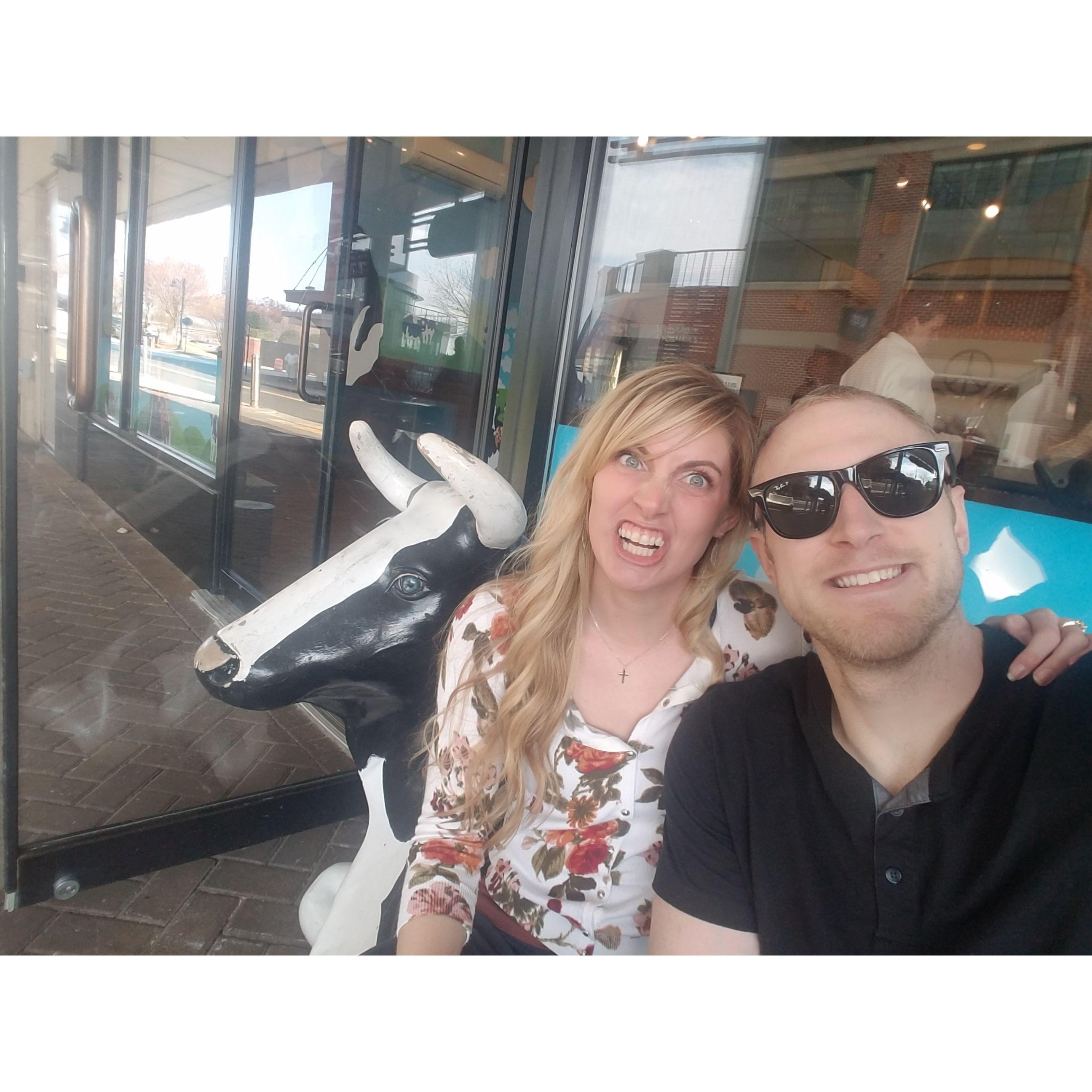 3rd Date - What if we kiss on the cow couch?