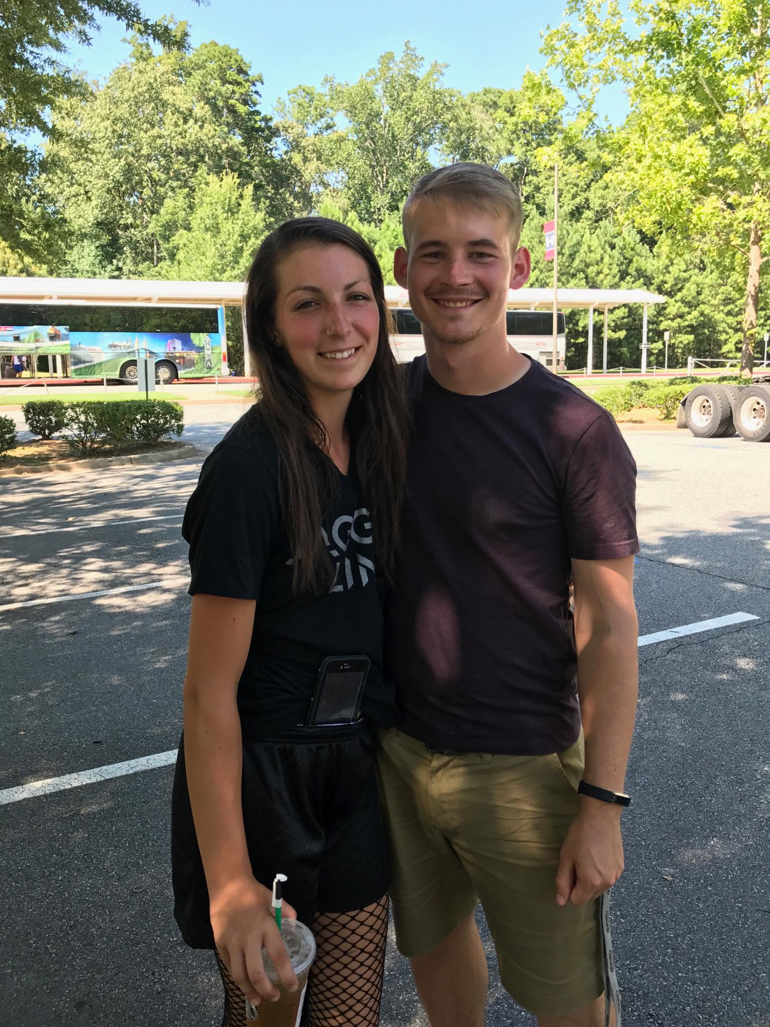 Summer of 2017, while Aaron was visiting Emily on tour in Atlanta.