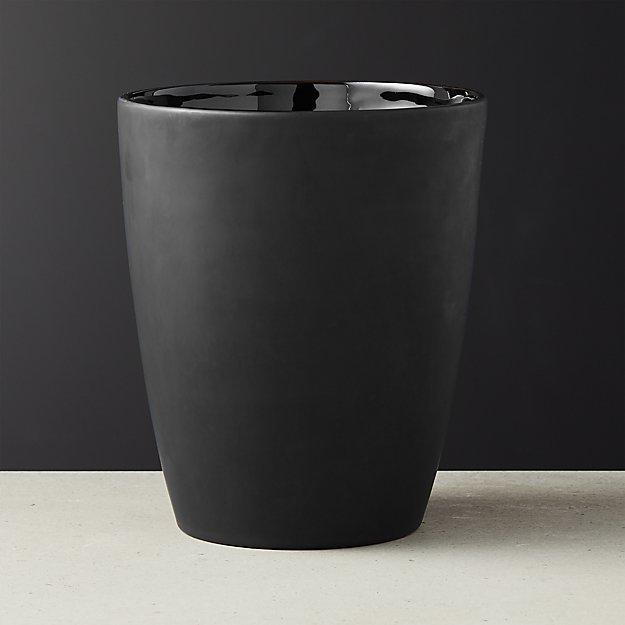 Rubber Coated Black Wastecan