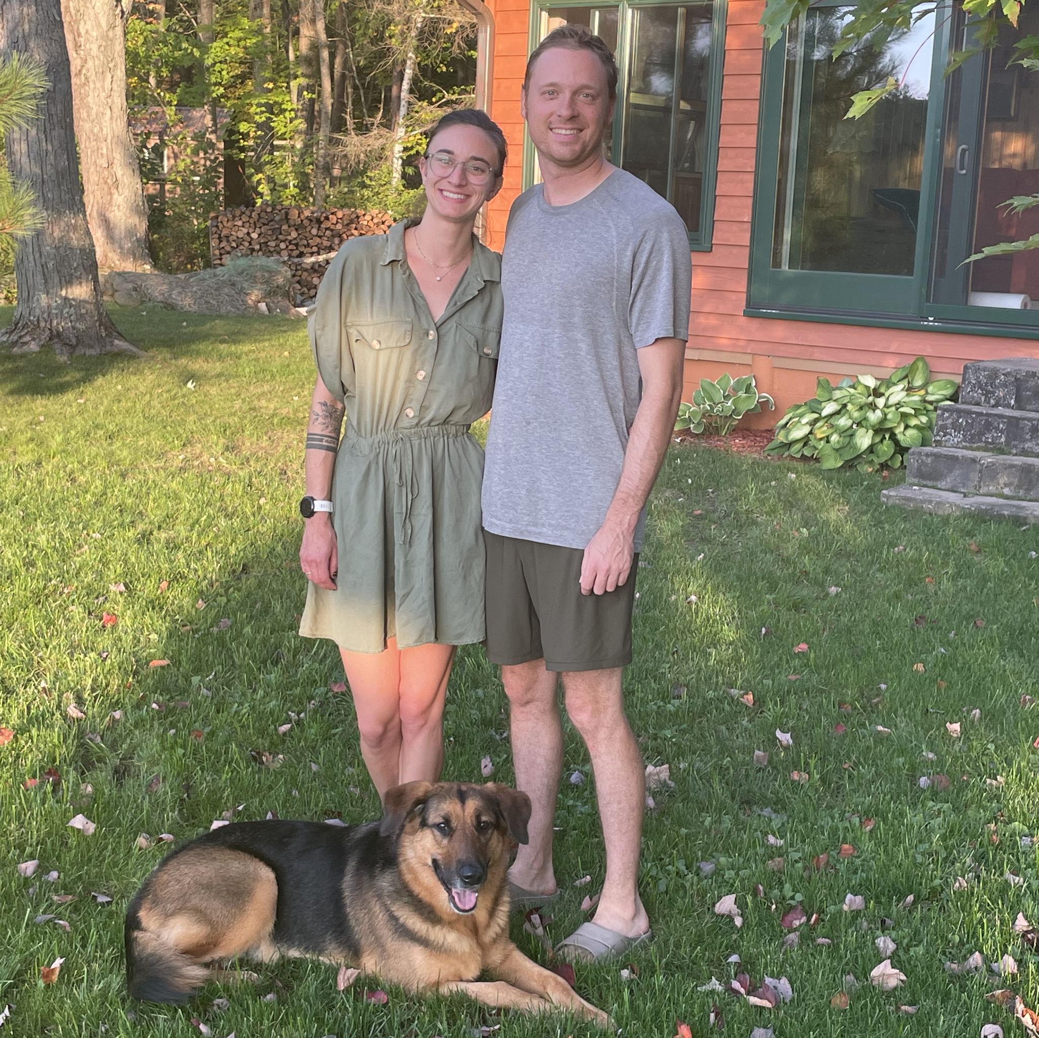 At the cabin with Frances