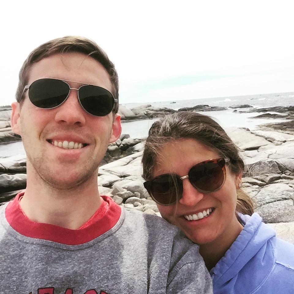 When RJ was in law school, we rocked last minute drivable vacations. This picture was at the infamous Peggy's Cove when we took a spontaneous trip to Nova Scotia!