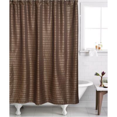 Famous Home® 2-Piece Modena Shower Curtain and Liner Set in Bronze