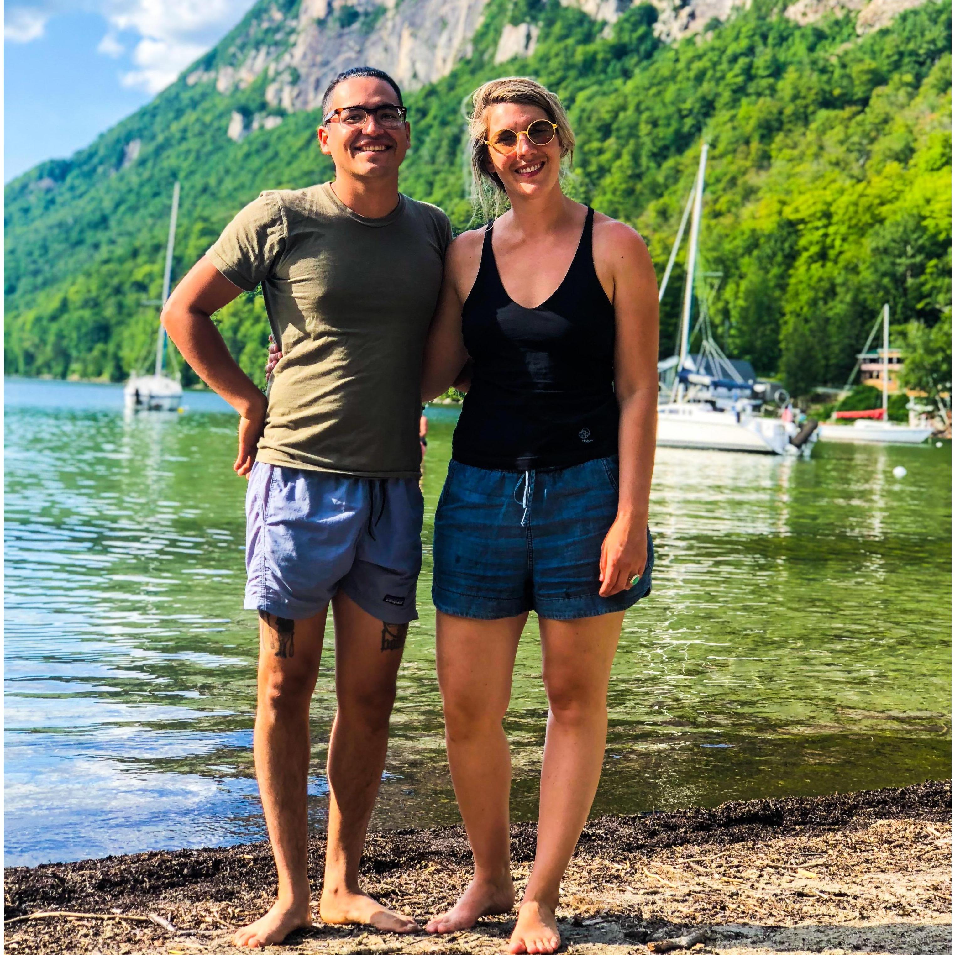 At Willoughby Lake in Vermont, Brittany's favorite place.